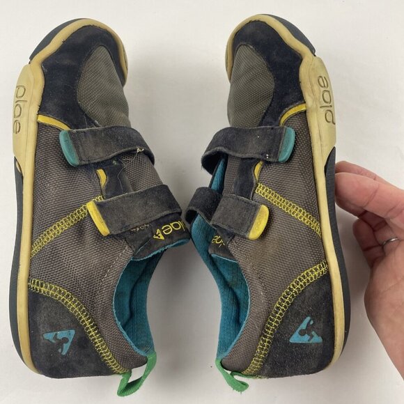 Plae Sneaker Shoes Kids Youth 2.5 TY Steel Blue Slip On Hook And Loop Closure - Picture 5 of 10